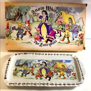 Snow White Seven Dwarfs Serving Platter Princess